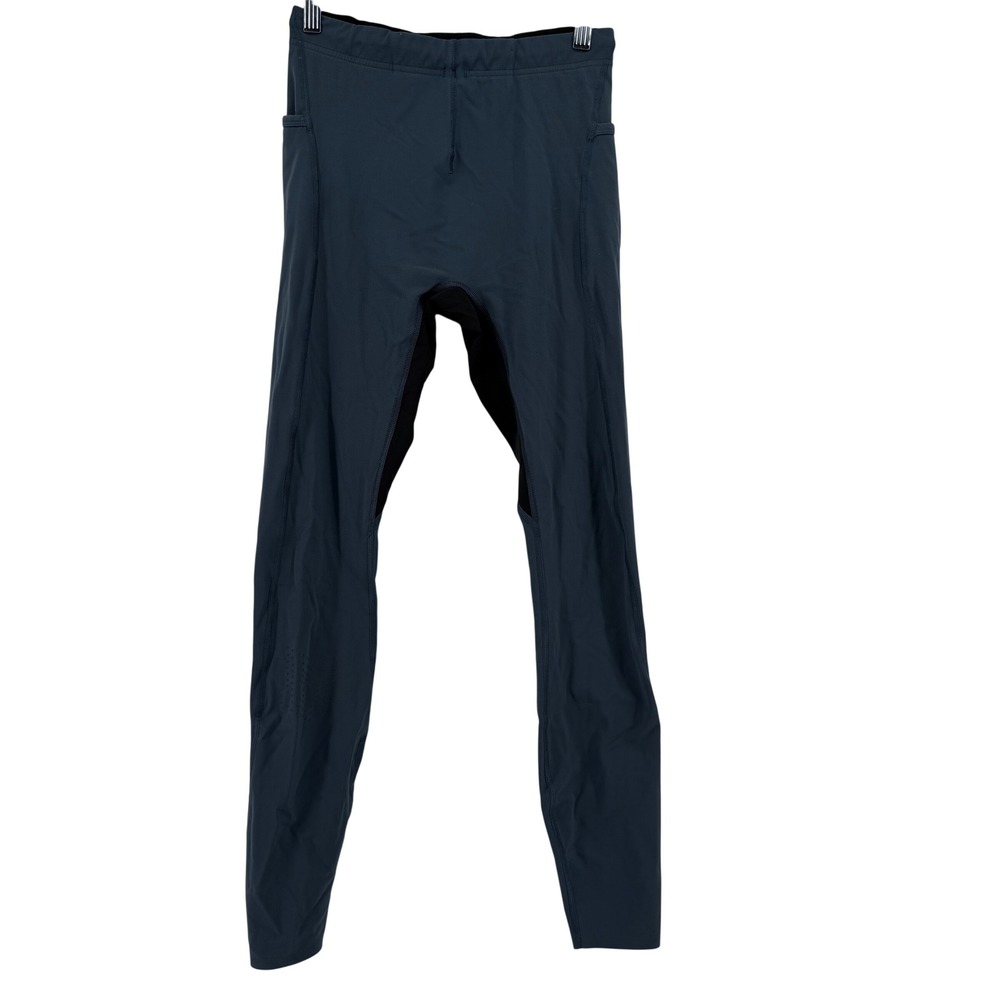 Lululemon Speed Tight Pants Reflective Detail Women Medium Deep Teal Athletic